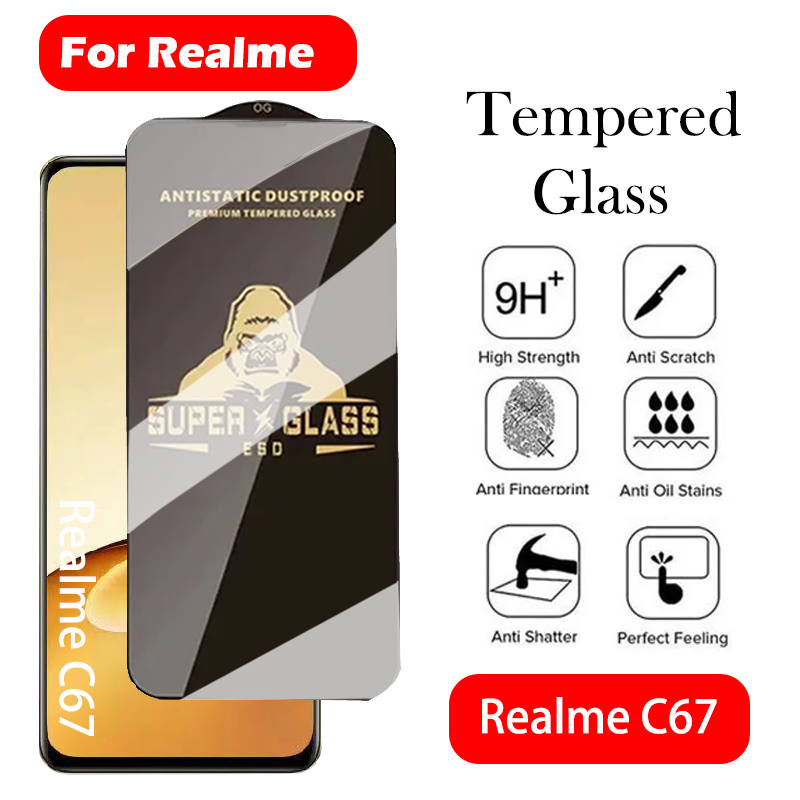 Realme C67 - KingKong ゴリラ強化ガラス Realme C67 C65 C55