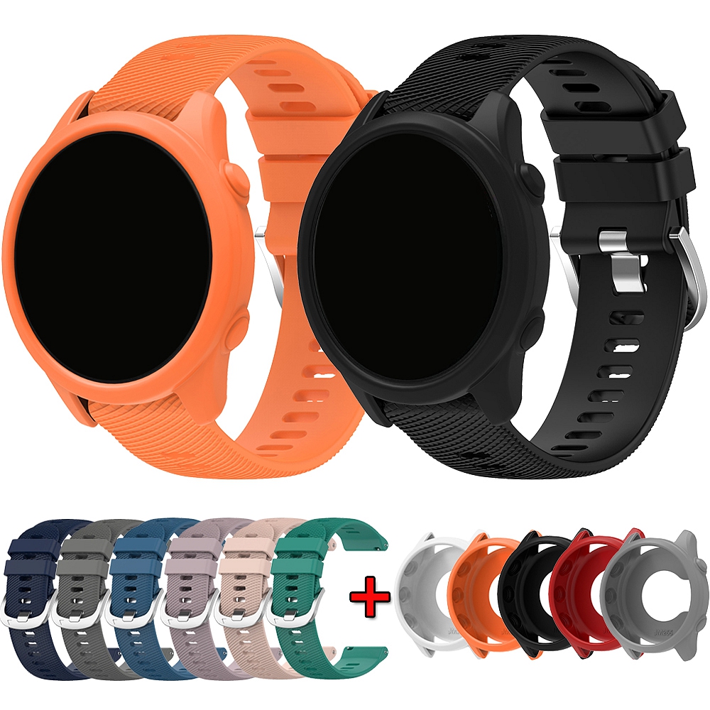 Silicone Band Replacement - ガーミンフォアランナー用シリコンウォッチバンドとケース,スマートウォッチストラップ,リストバンド,スポーツブレスレット,265