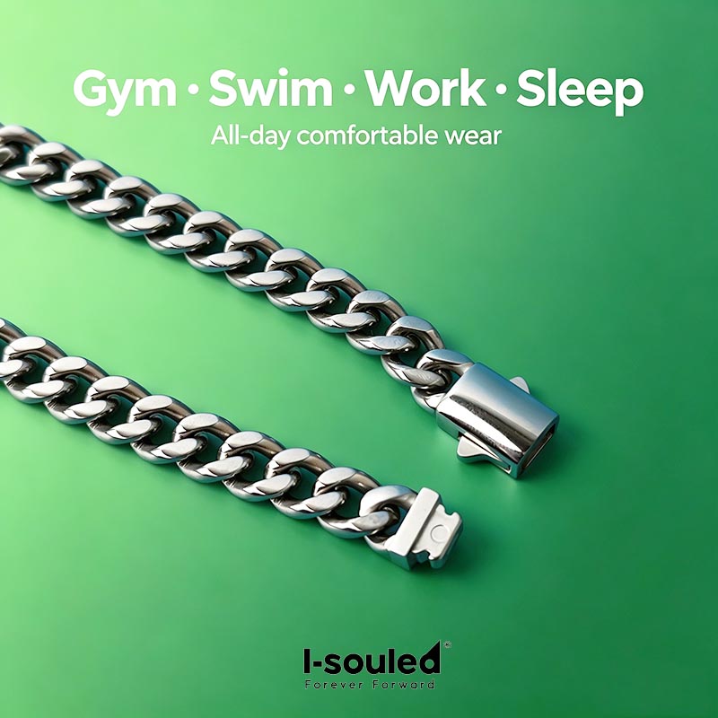 7mm チタン製キューバンリンクチェーンブレスレット メンズ - Ceramic Link Bracelet のレビューと価格