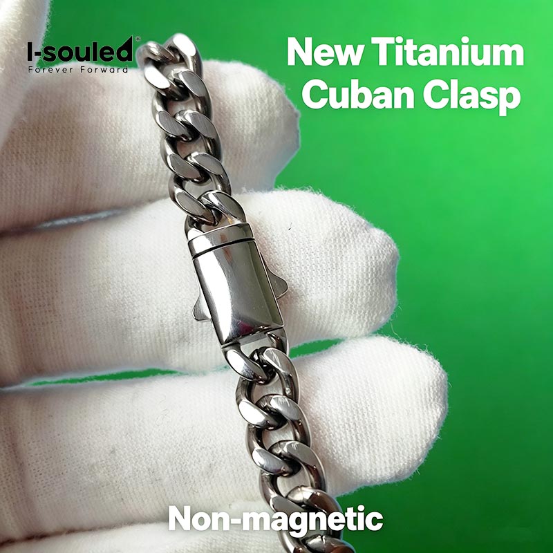 7mm チタン製キューバンリンクチェーンブレスレット メンズ - Ceramic Link Bracelet のレビューと価格