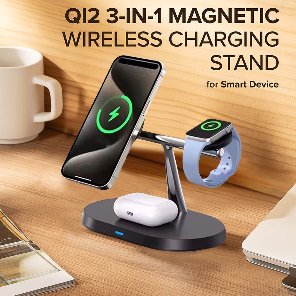 3 in 1 マグネット式ワイヤレス充電スタンド（MacSa - Wireless Charger Watch のレビューと価格