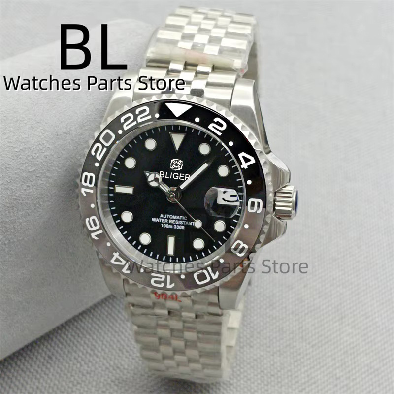 BLIGER 40mm メンズ腕時計 NH35 自動巻き ブ - Ceramic Link Bracelet のレビューと価格