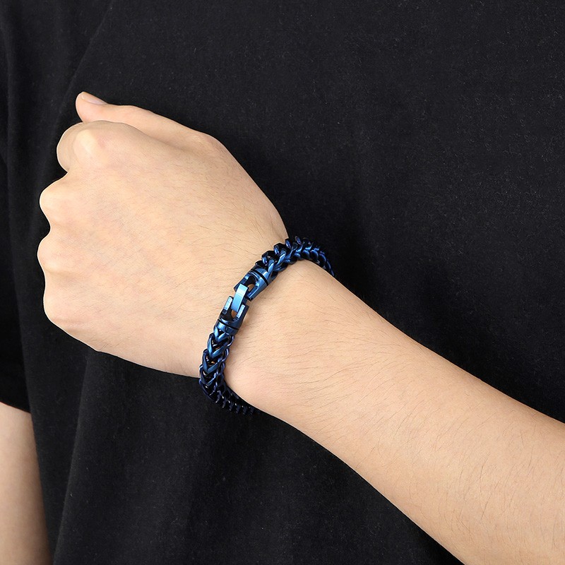 男性用レインボーヘリンボーンブレスレット,ヒップホップ,31 - Ceramic Link Bracelet のレビューと価格