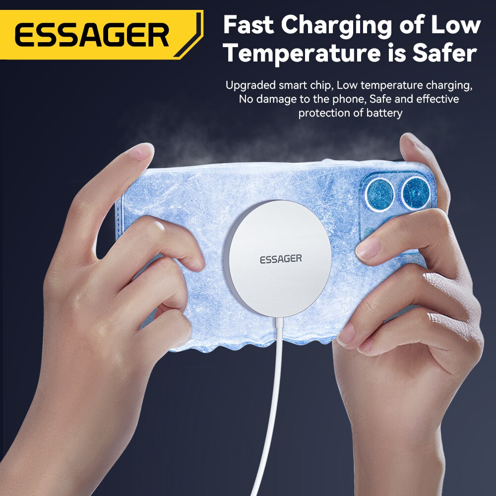 Essager-磁気充電器,ワイヤレス,急速充電,iPhon - Wireless Charger Watch のレビューと価格